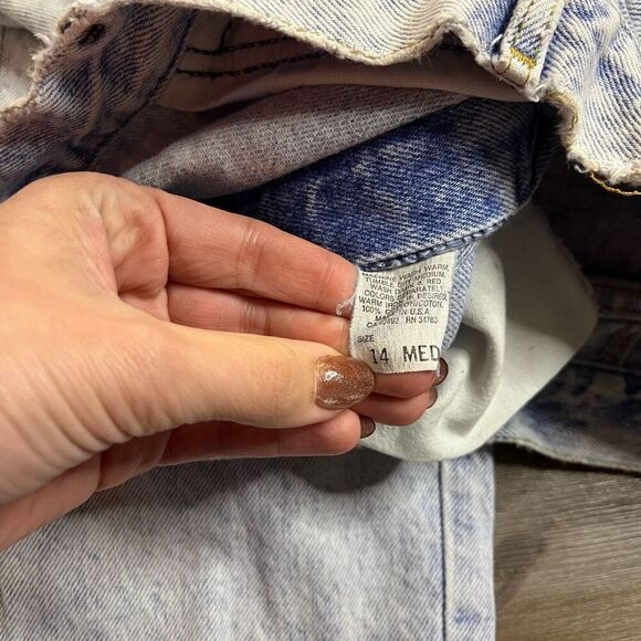Vintage Lee Light Wash Denim Jeans Women 14 - Picture 5 of 6